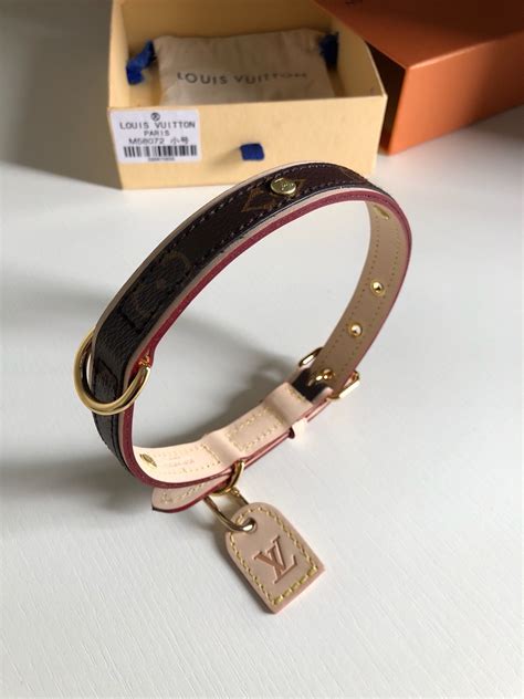 louis vuitton dog collar and leash replica|louis vuitton small dog harness.